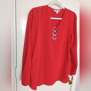 Red Women's Blouse